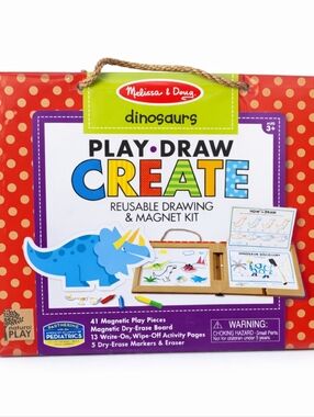 🦖 Melissa & Doug Dinosaur Play Draw Create- Magnetic Draw Activity Kit